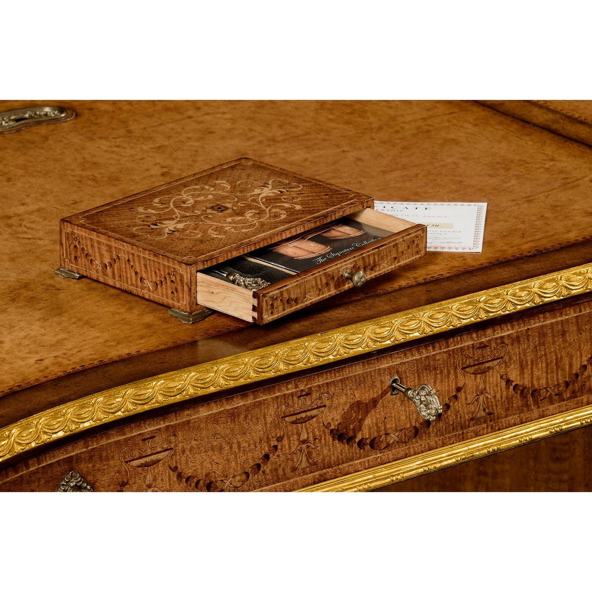 Georgian Leather Top Pedestal Desk – Adam Style - English Georgian America