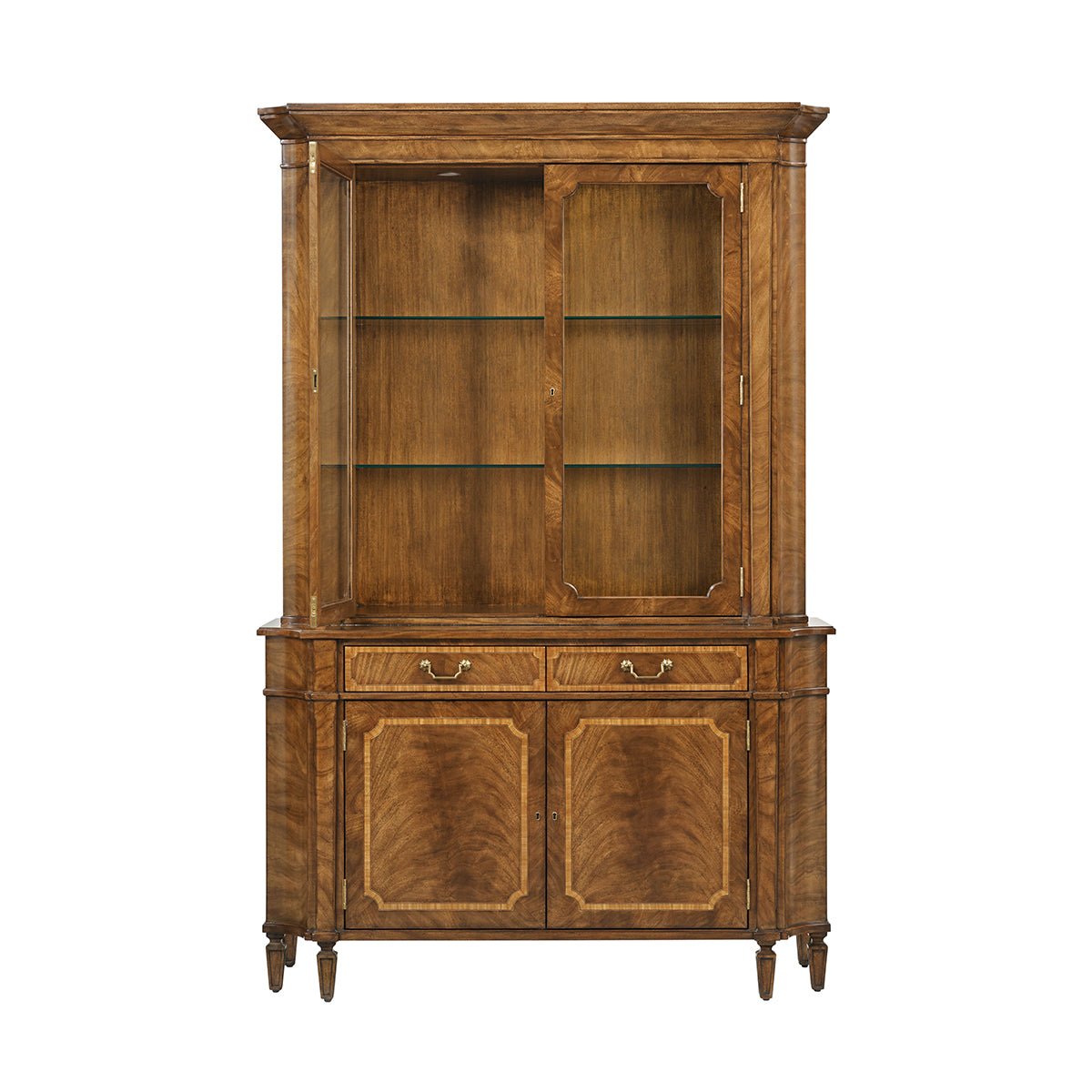 Georgian Mahogany Display Cabinet - English Georgian America