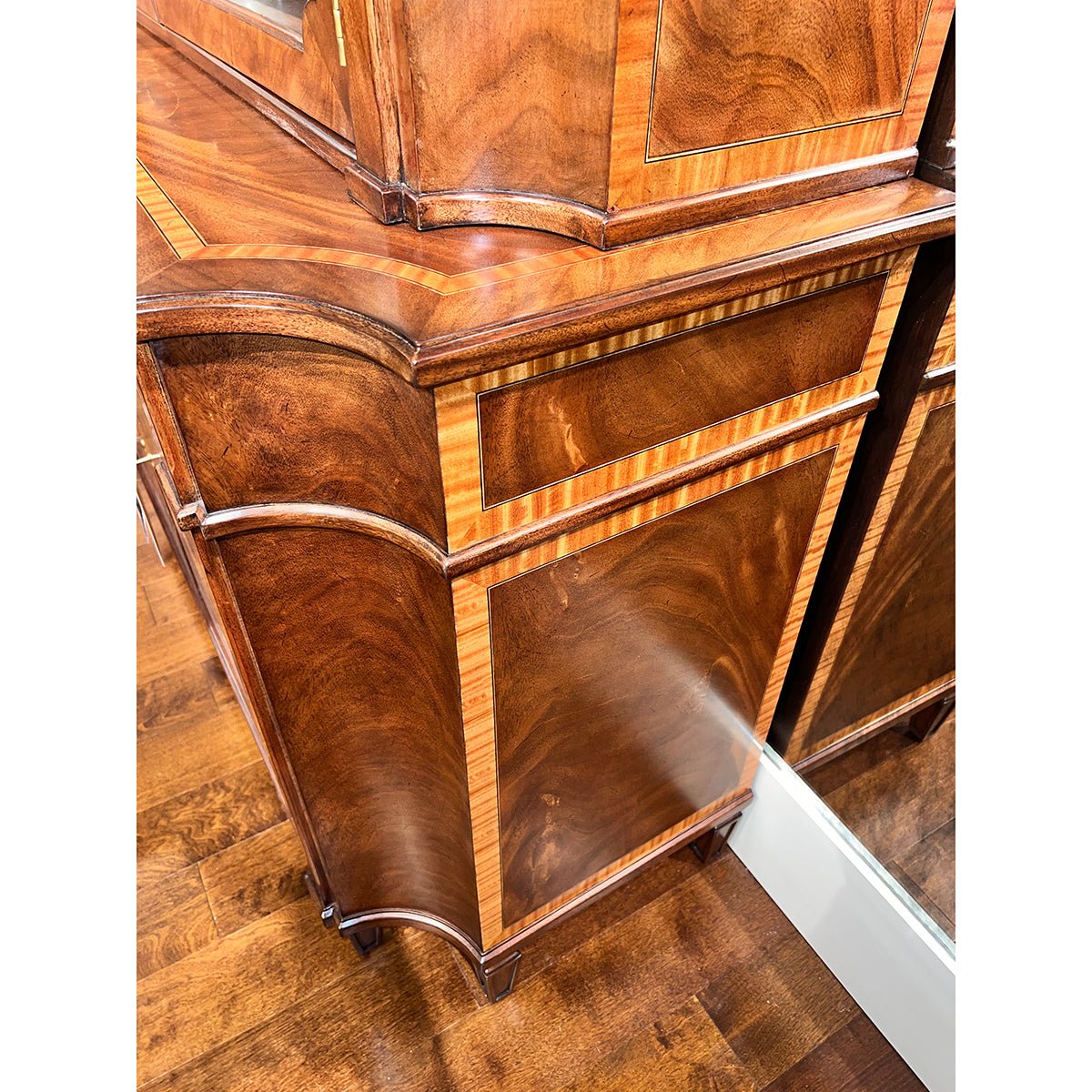 Georgian Mahogany Display Cabinet - English Georgian America