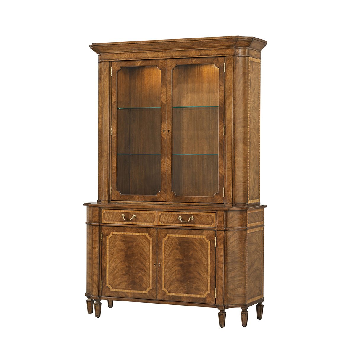 Mahogany Display Cabinet With outlet Twelve Cubby Holes