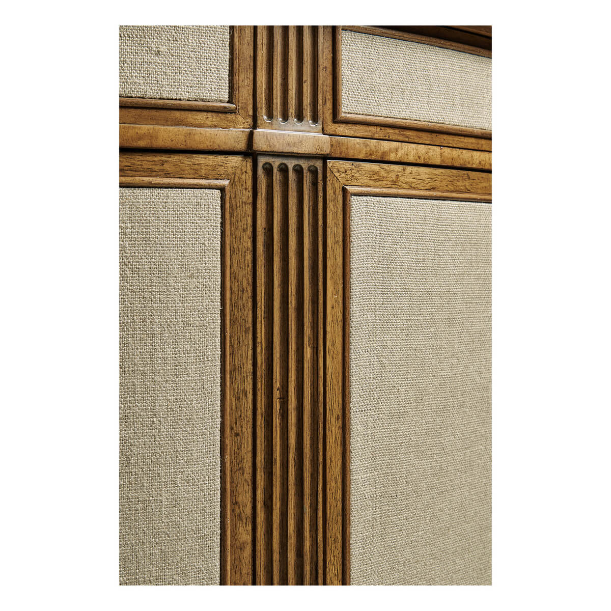 Georgian Modern Demi Lune Cabinet - English Georgian America