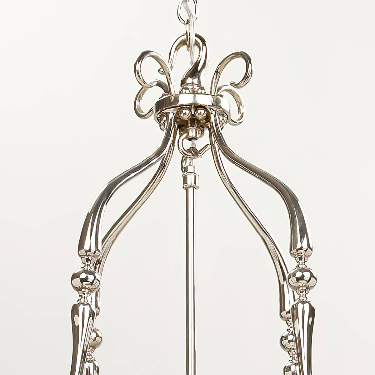 Georgian Round Hall Lantern - Nickel - English Georgian America