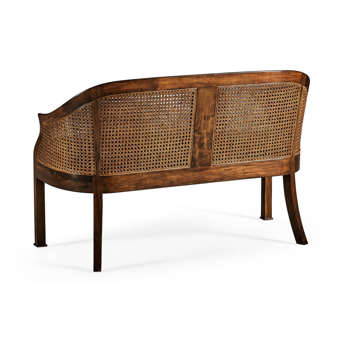 Georgian Walnut Bench - English Georgian America