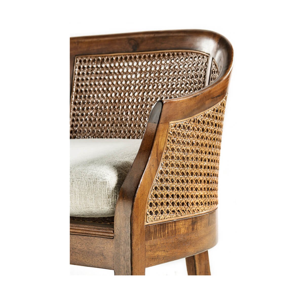 Georgian Walnut Bench - English Georgian America