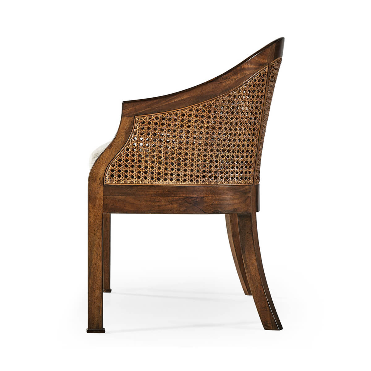 Georgian Walnut Bench - English Georgian America