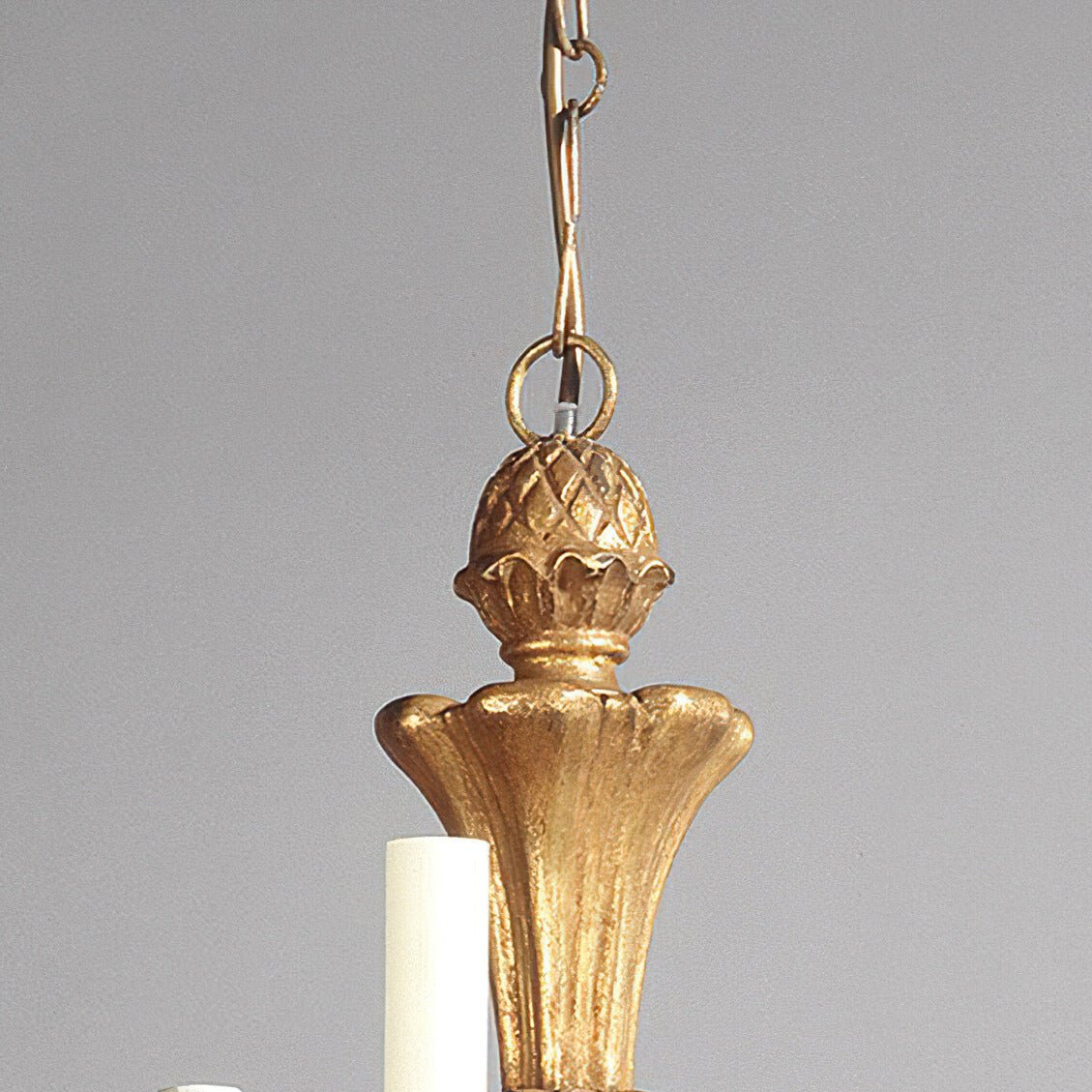 Giltwood Rococo Five Light Chandelier - English Georgian America
