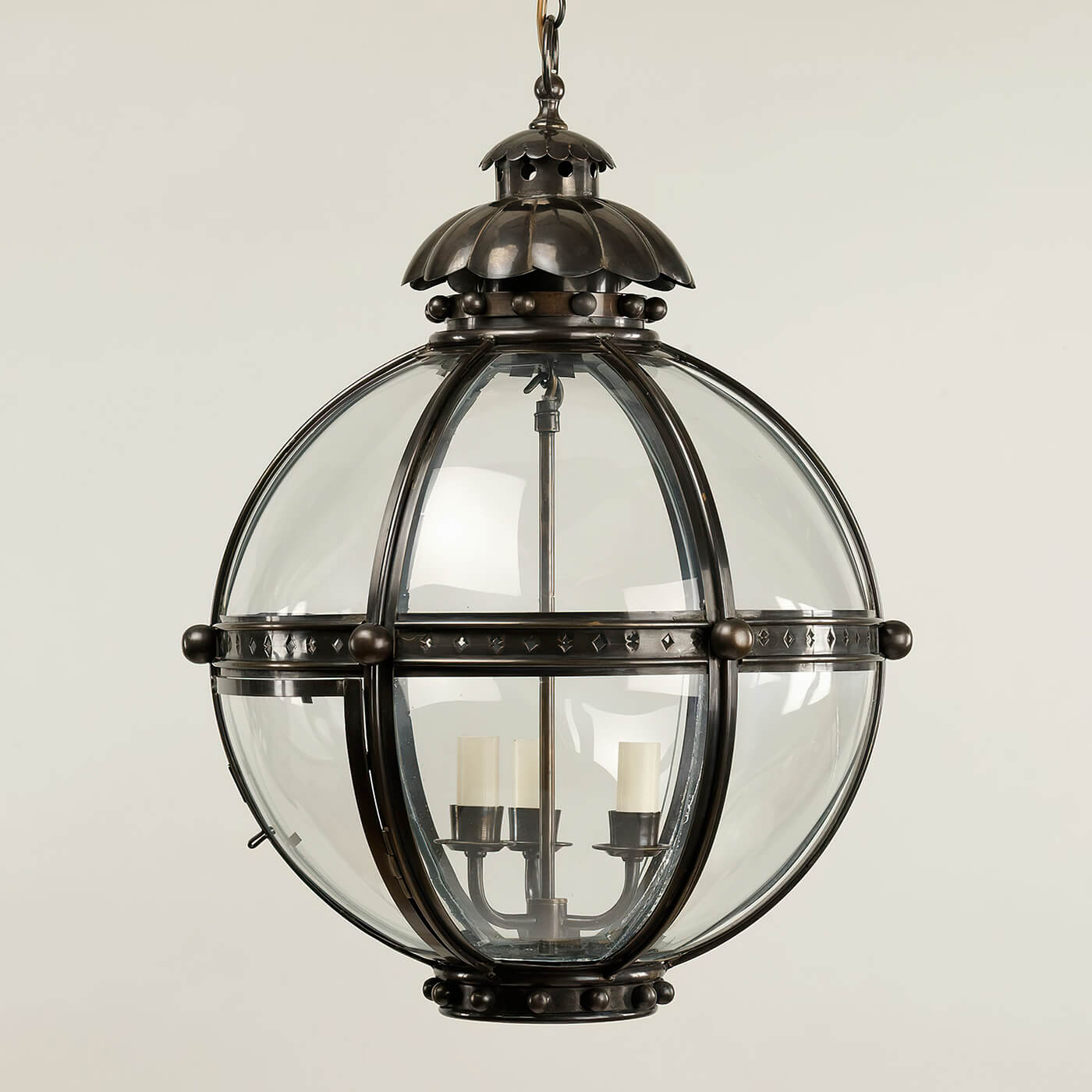 Globe Lantern - Bronze Finish - English Georgian America