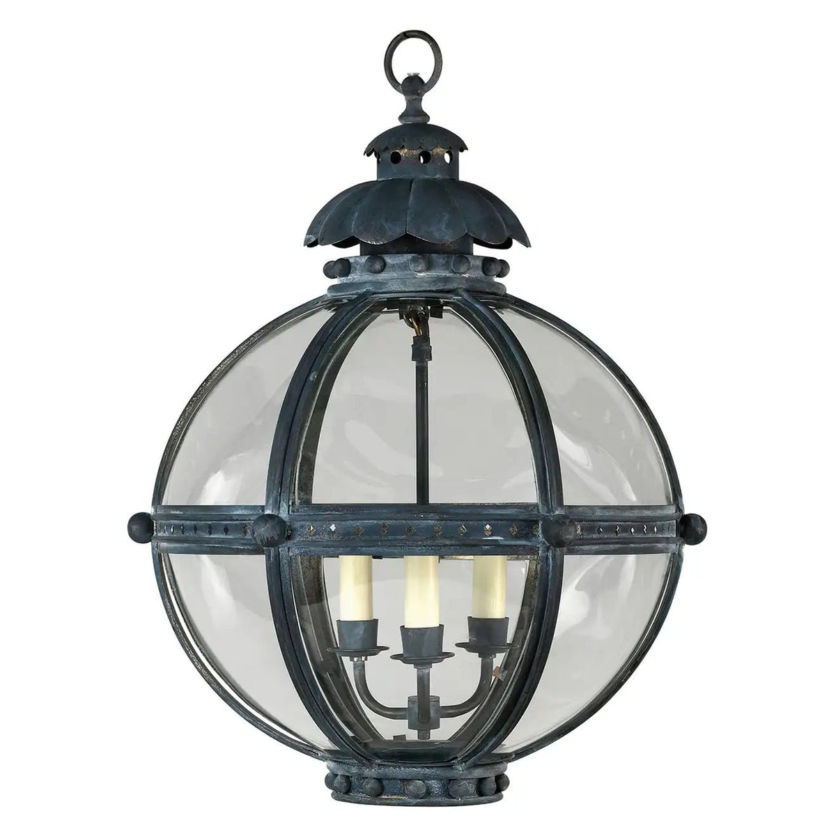 Globe Lantern - Zinc Finish - Small - English Georgian America