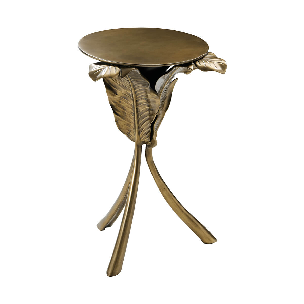 Gold Palmetto Accent Table - English Georgian America