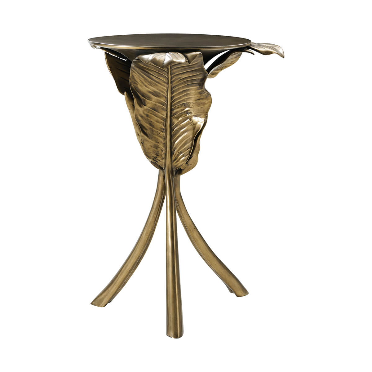 Gold Palmetto Accent Table - English Georgian America
