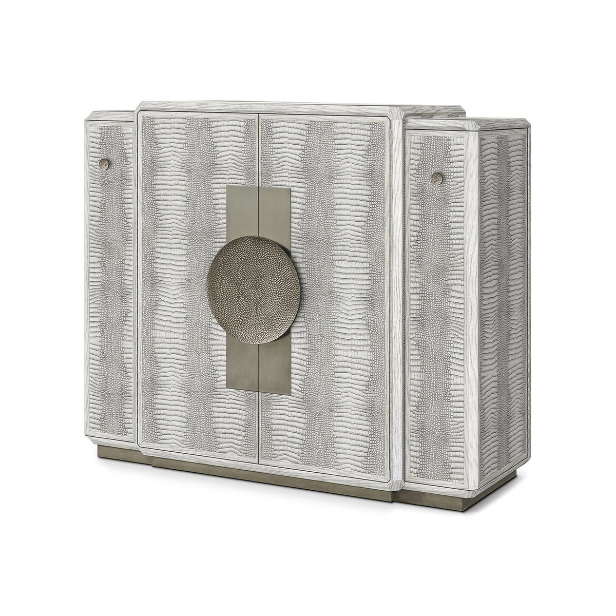 Gray Art Deco Bar Cabinet - English Georgian America