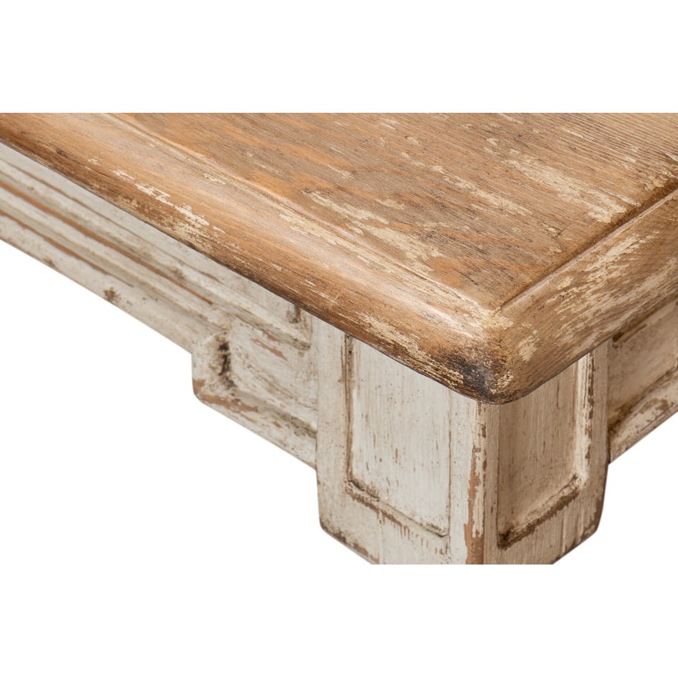 Gray French Provincial Dining Room Table - English Georgian America