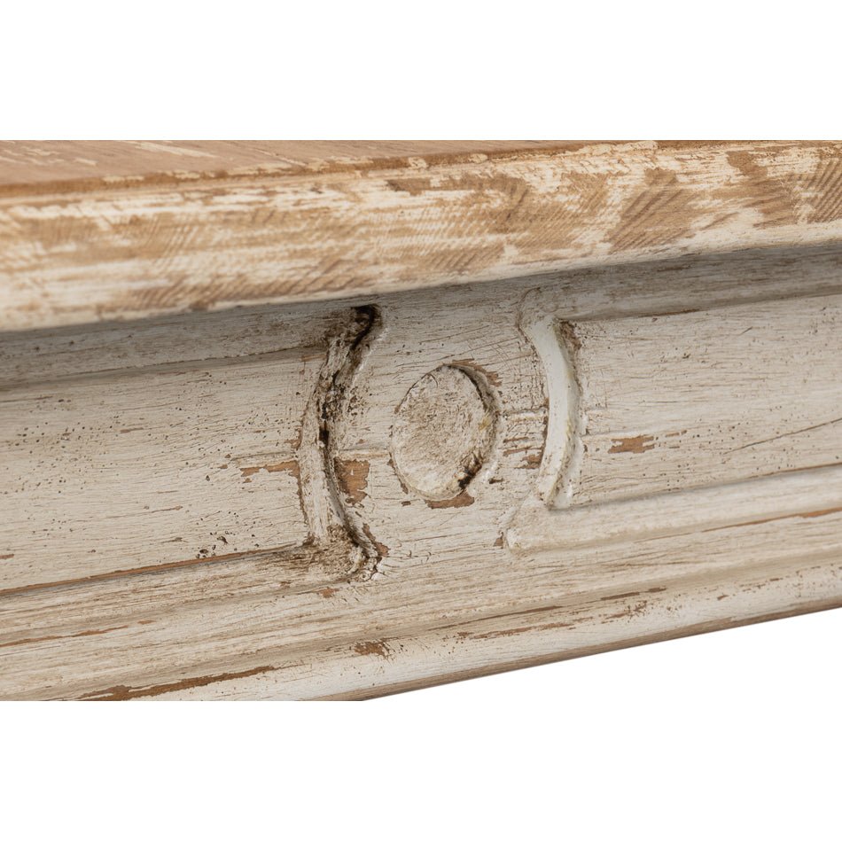 Gray French Provincial Dining Room Table - English Georgian America