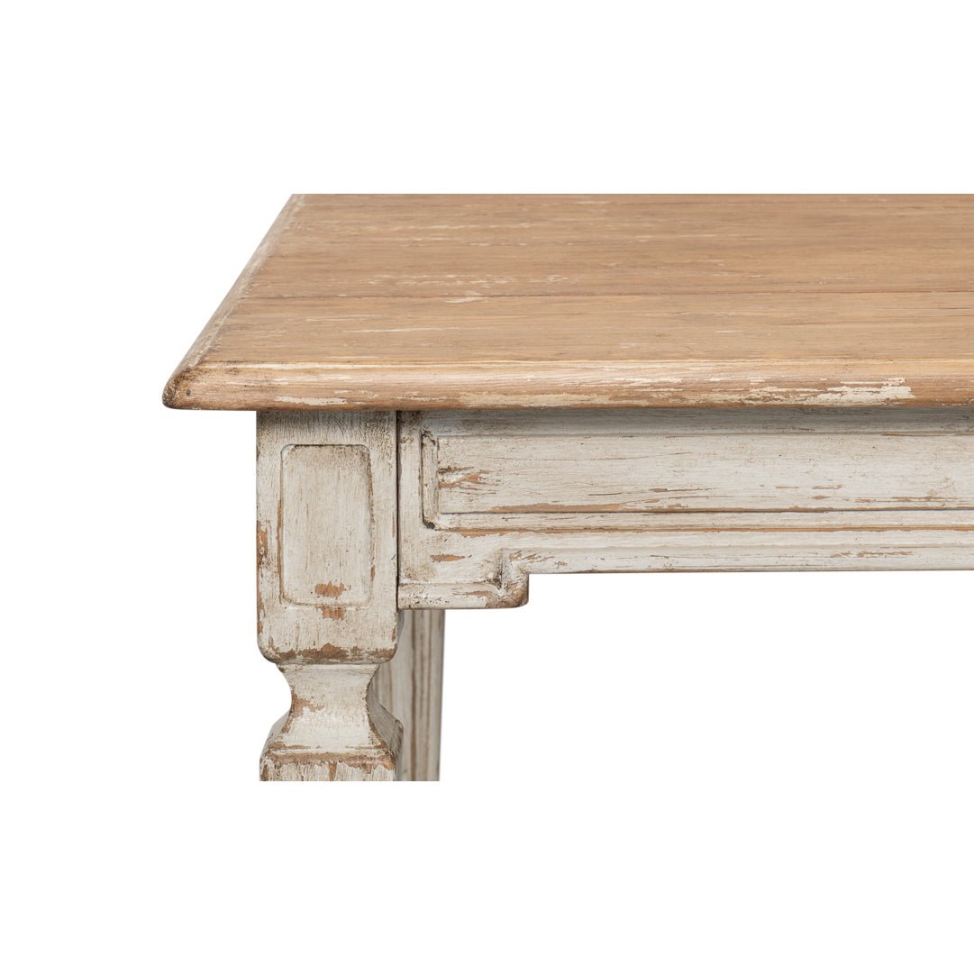 Gray French Provincial Dining Room Table - English Georgian America