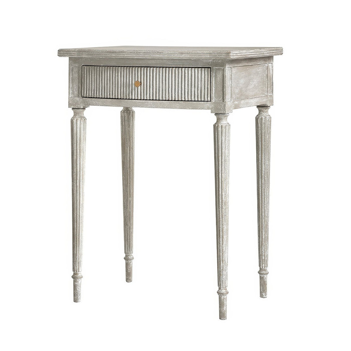Gray Gustavian Side Table - English Georgian America