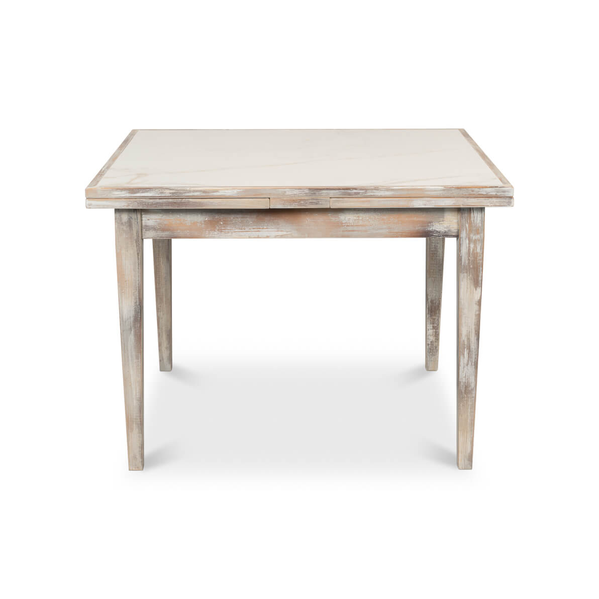 Gray Italian Draw Leaf Extension Table - English Georgian America