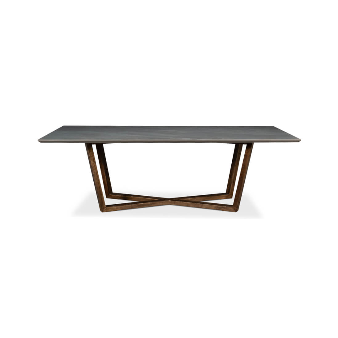Gray Porcelain Modern Dining Table - English Georgian America