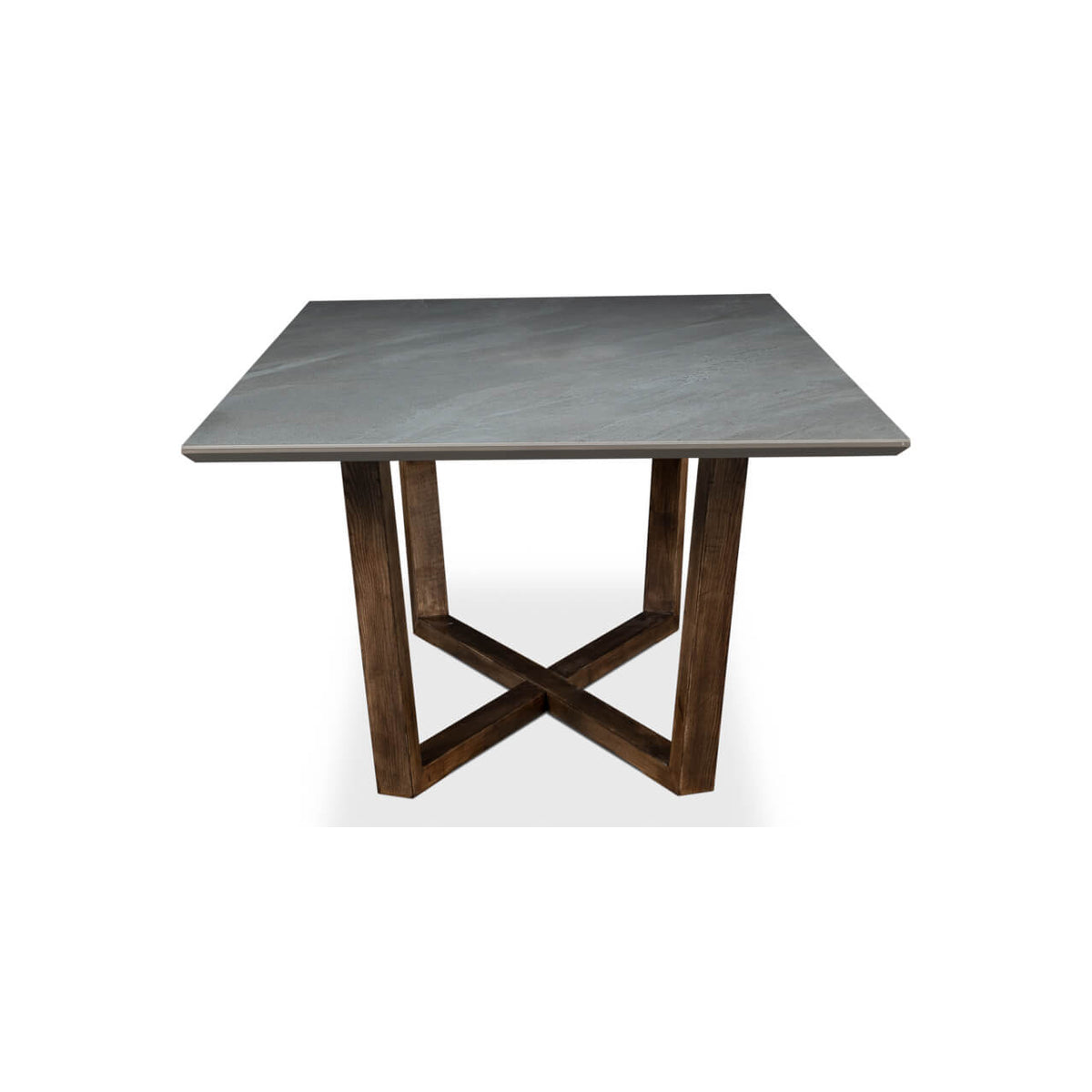 Gray Porcelain Modern Dining Table - English Georgian America