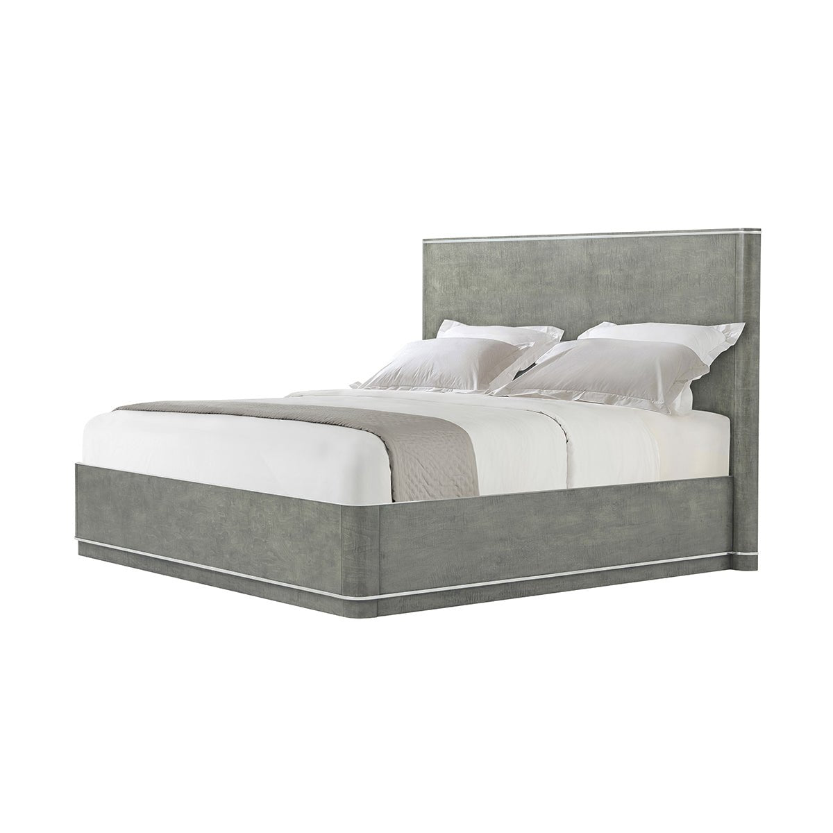 Grey Art Deco Bed Frame - English Georgian America