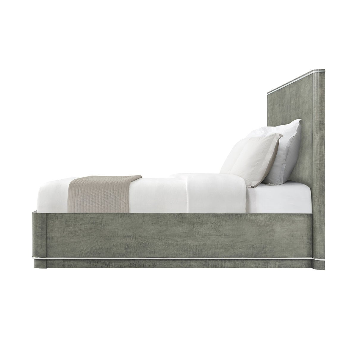 Grey Art Deco Bed Frame - English Georgian America