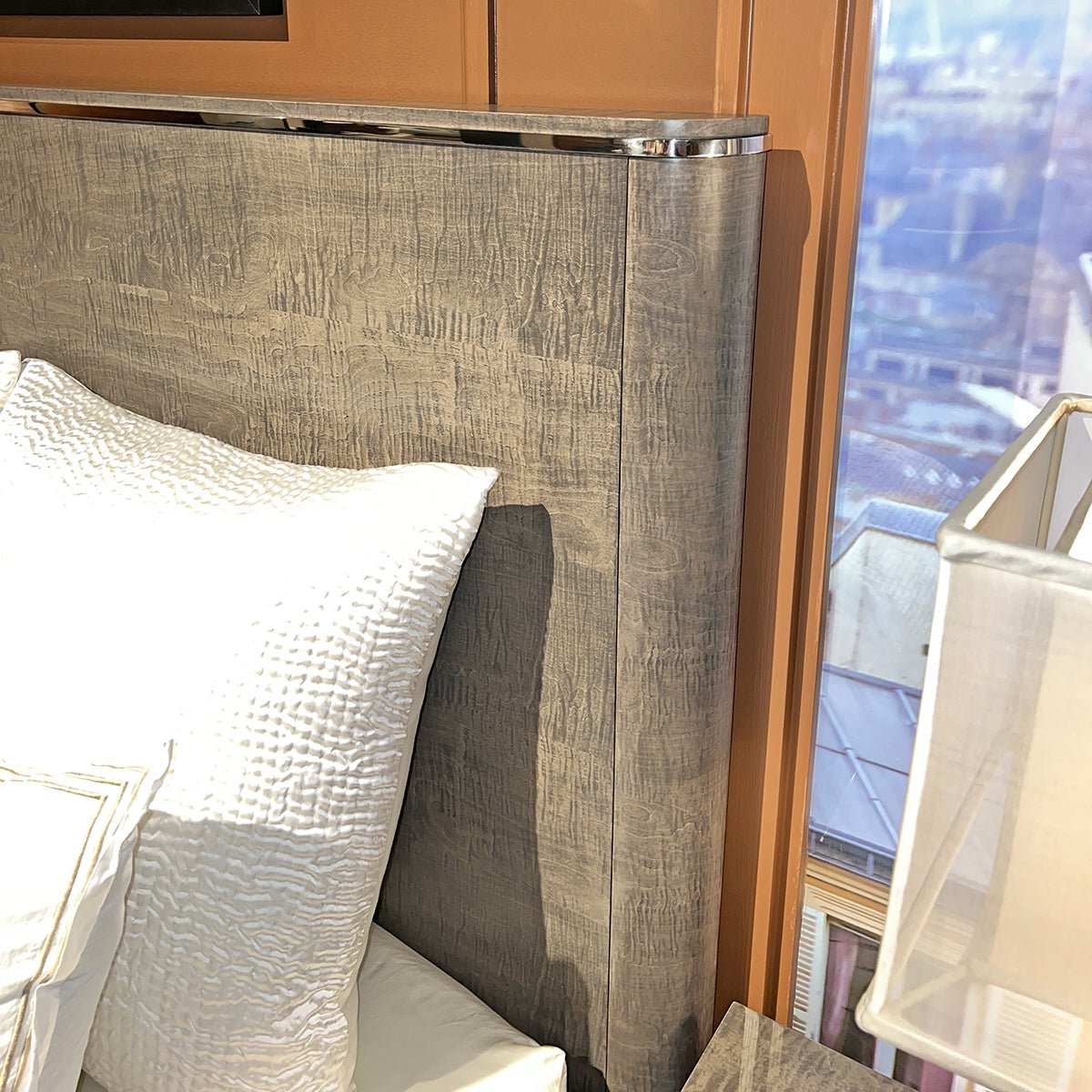 Grey Art Deco Bed Frame - English Georgian America