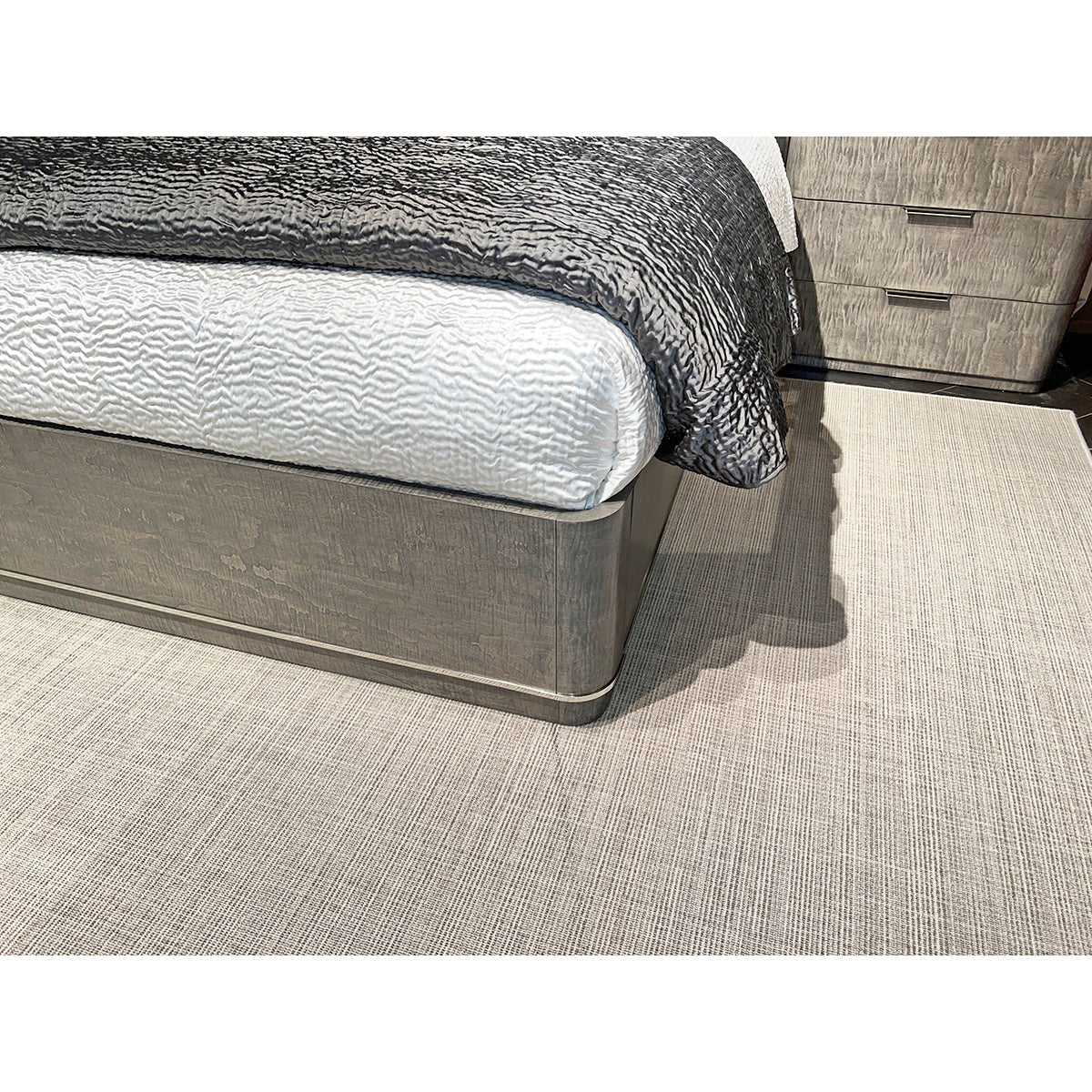 Grey Art Deco Bed Frame - English Georgian America