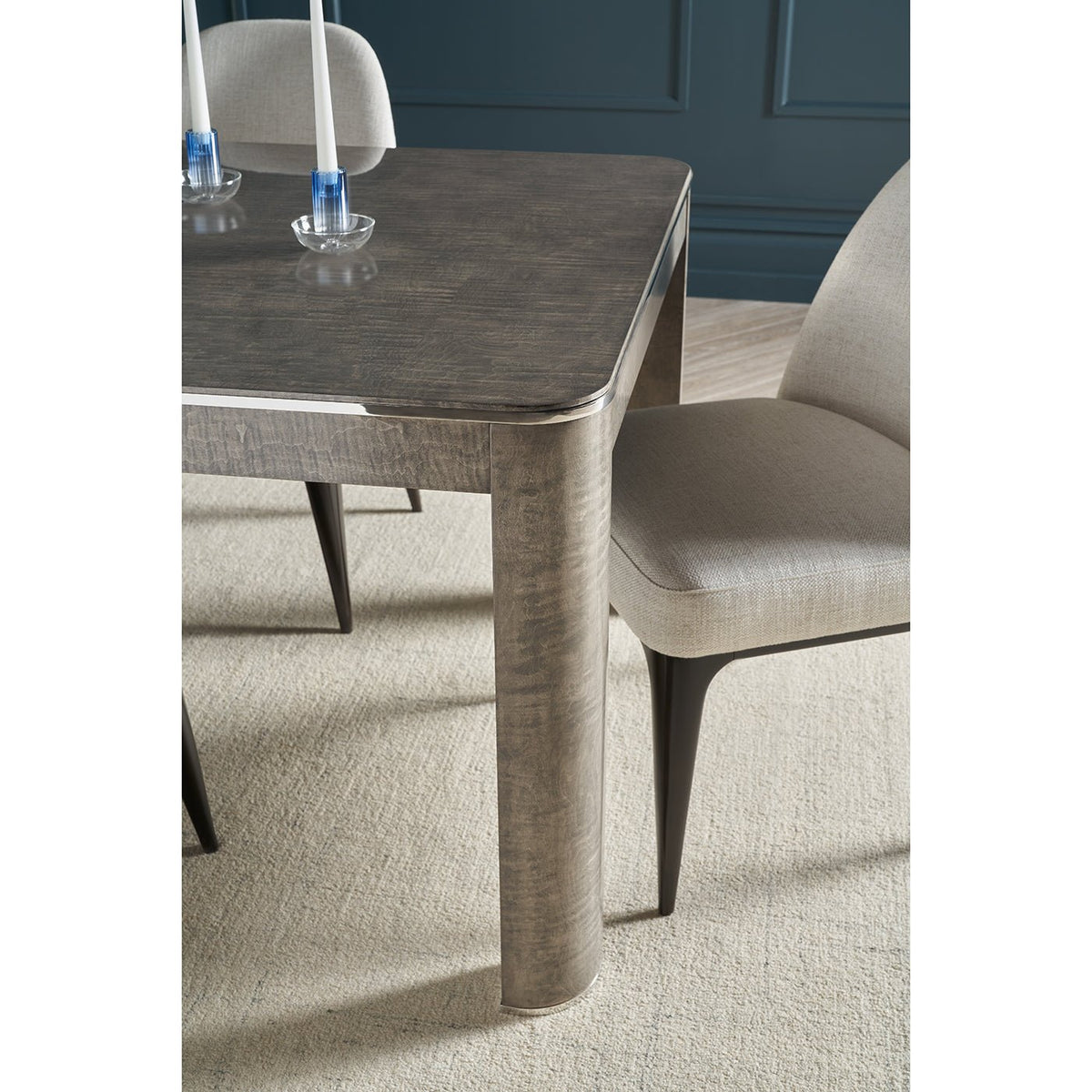 Grey Art Deco Extending Dining Table - English Georgian America