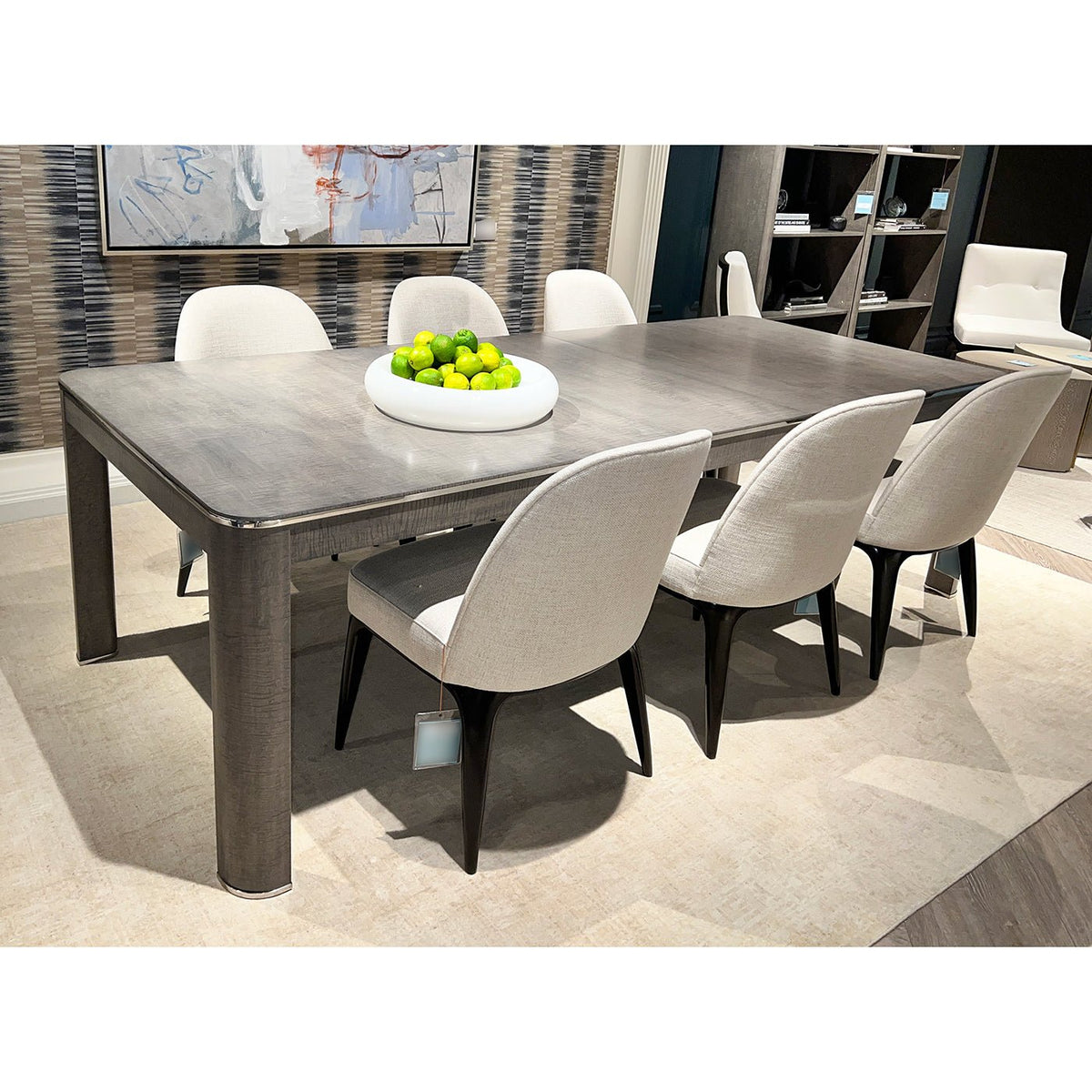 Grey Art Deco Extending Dining Table - English Georgian America
