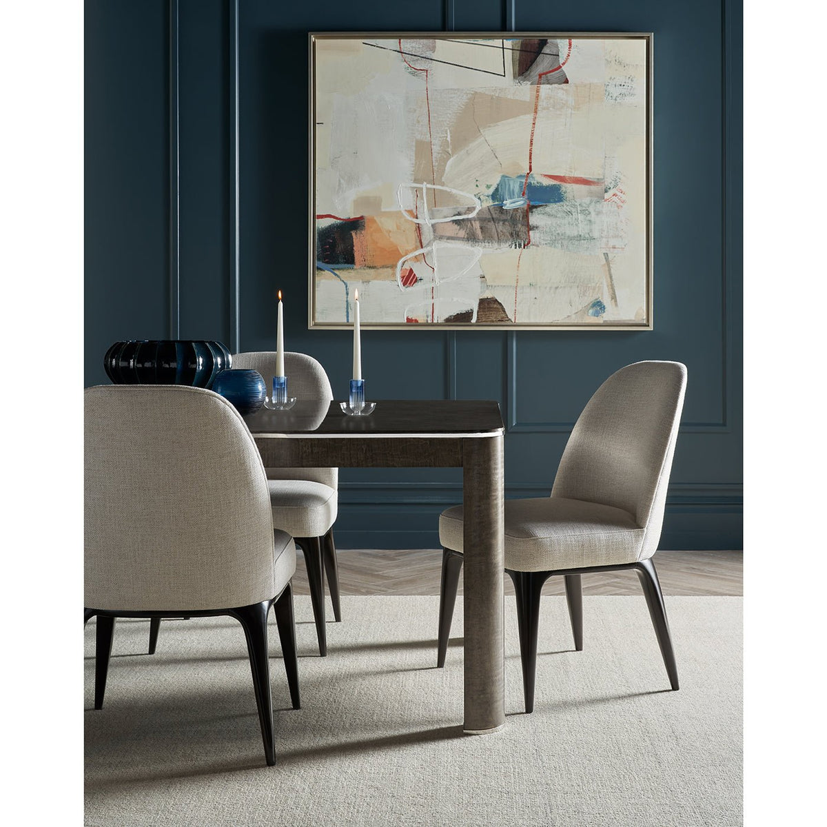 Grey Art Deco Extending Dining Table - English Georgian America