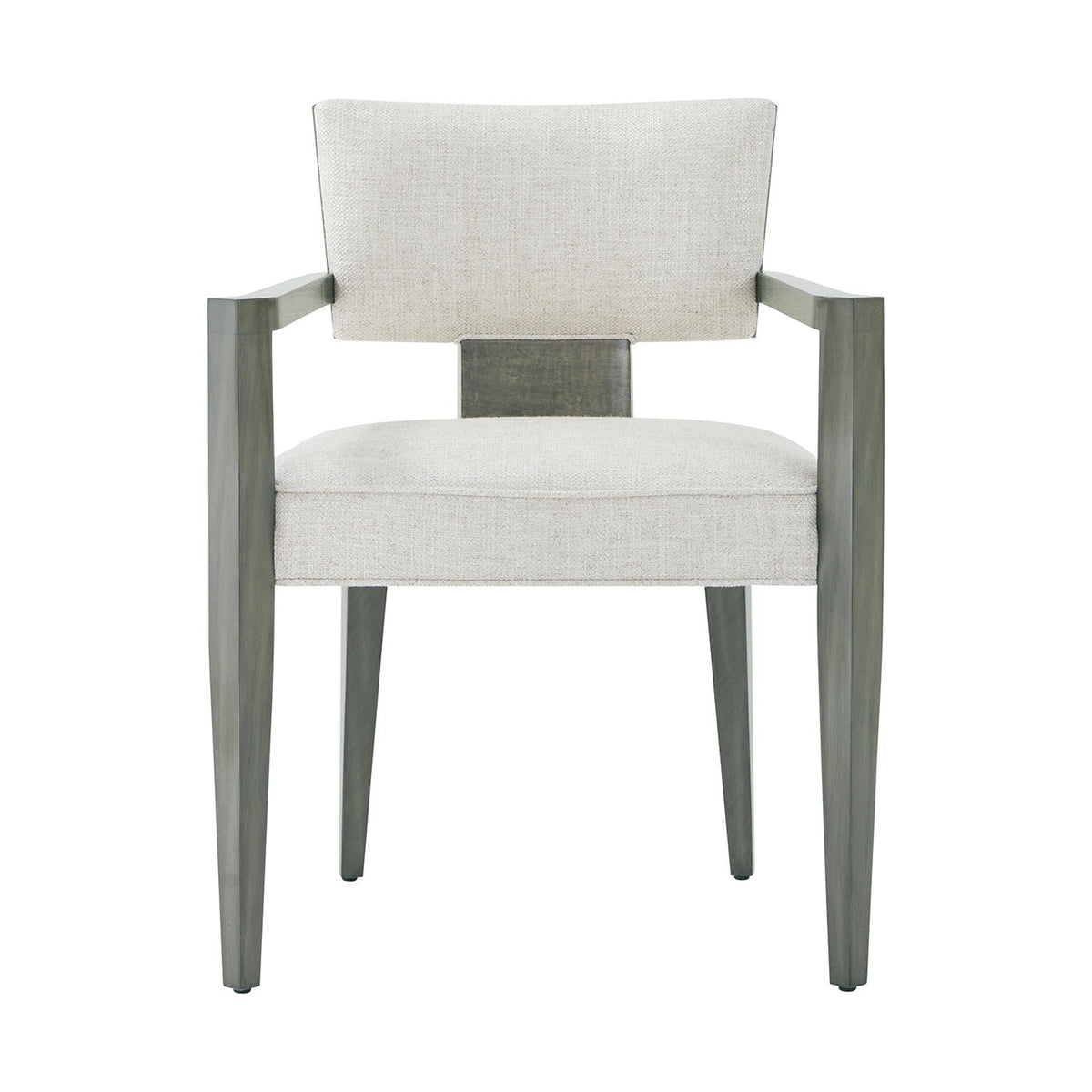 Grey Art Deco Style Dining Armchair - English Georgian America