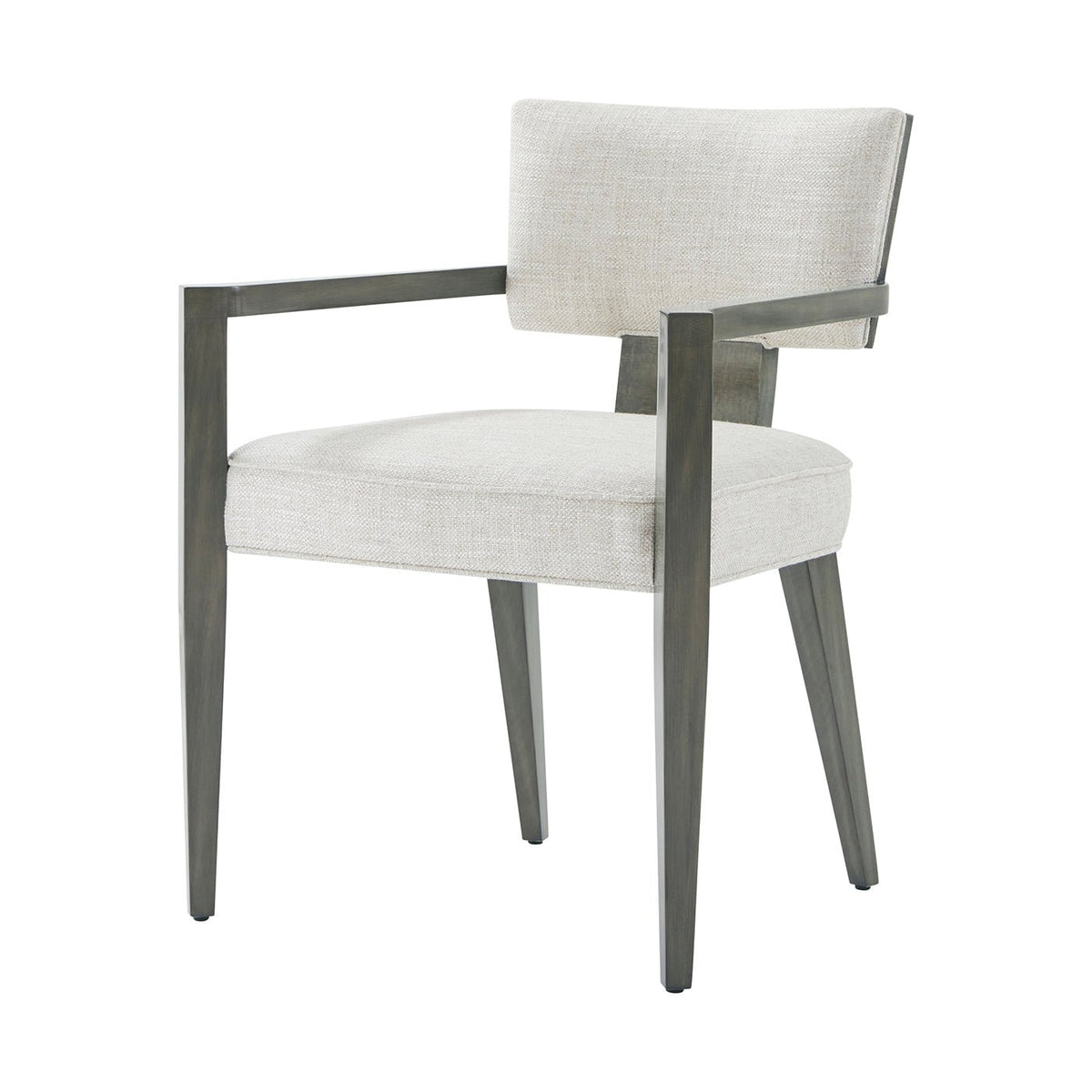 Grey Art Deco Style Dining Armchair - English Georgian America