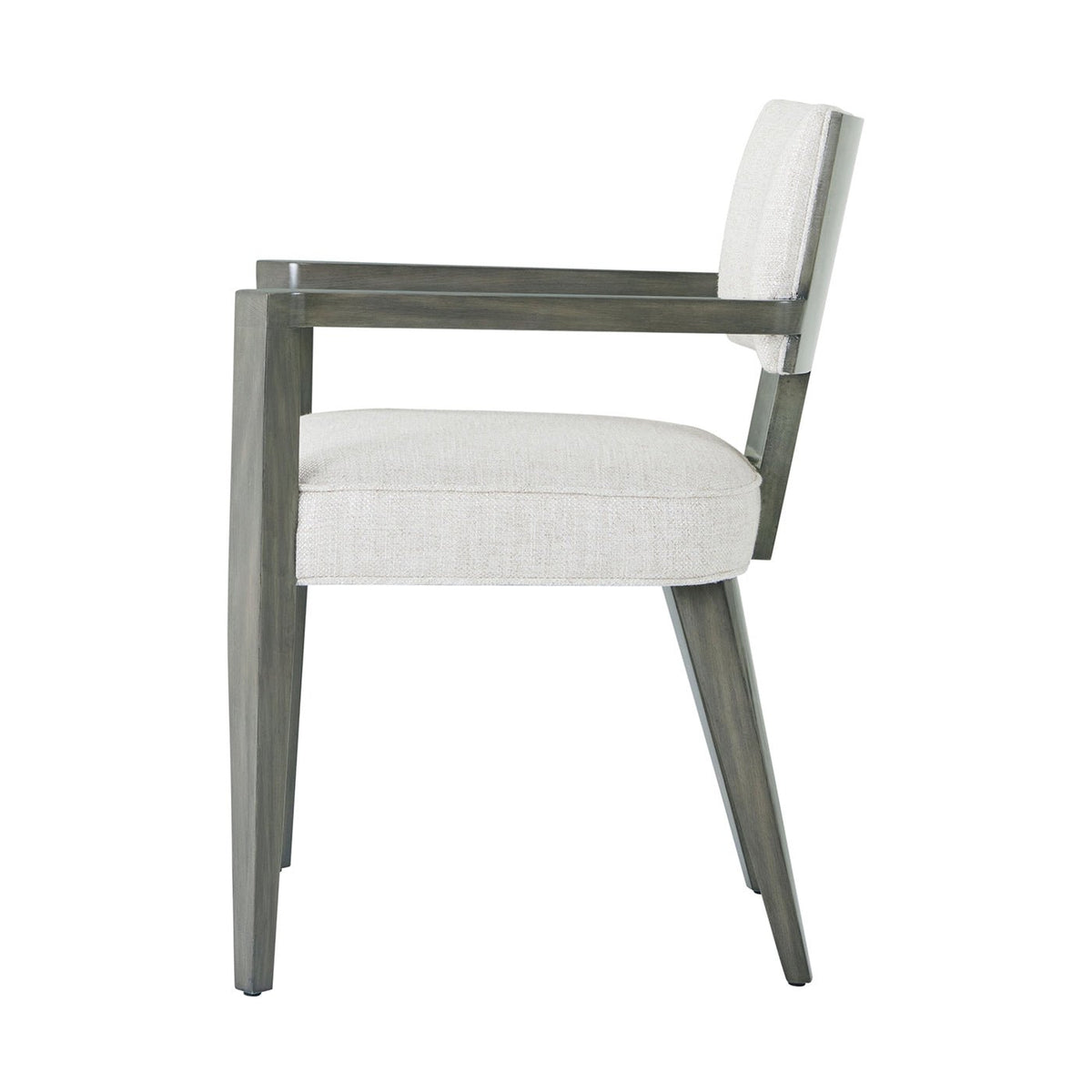 Grey Art Deco Style Dining Armchair - English Georgian America