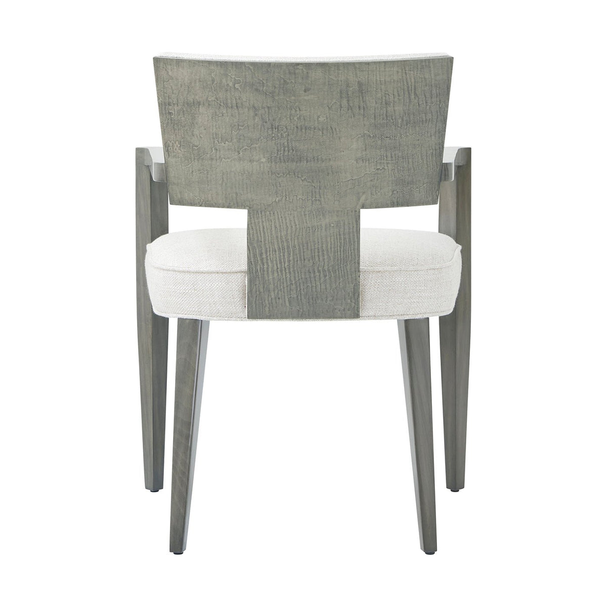 Grey Art Deco Style Dining Armchair - English Georgian America