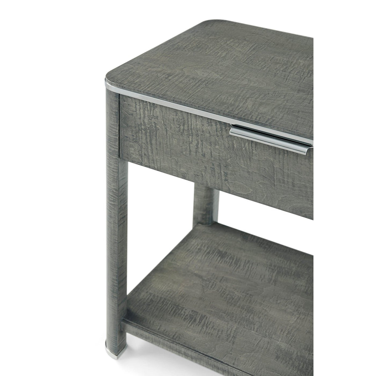 Grey Art Deco Style Nightstand - English Georgian America