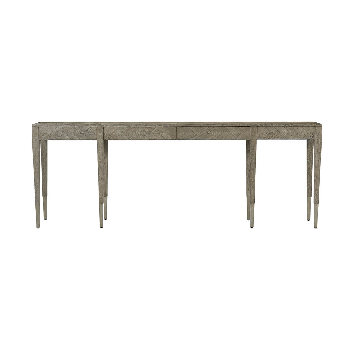 Grey Rustic Long Console Table - English Georgian America