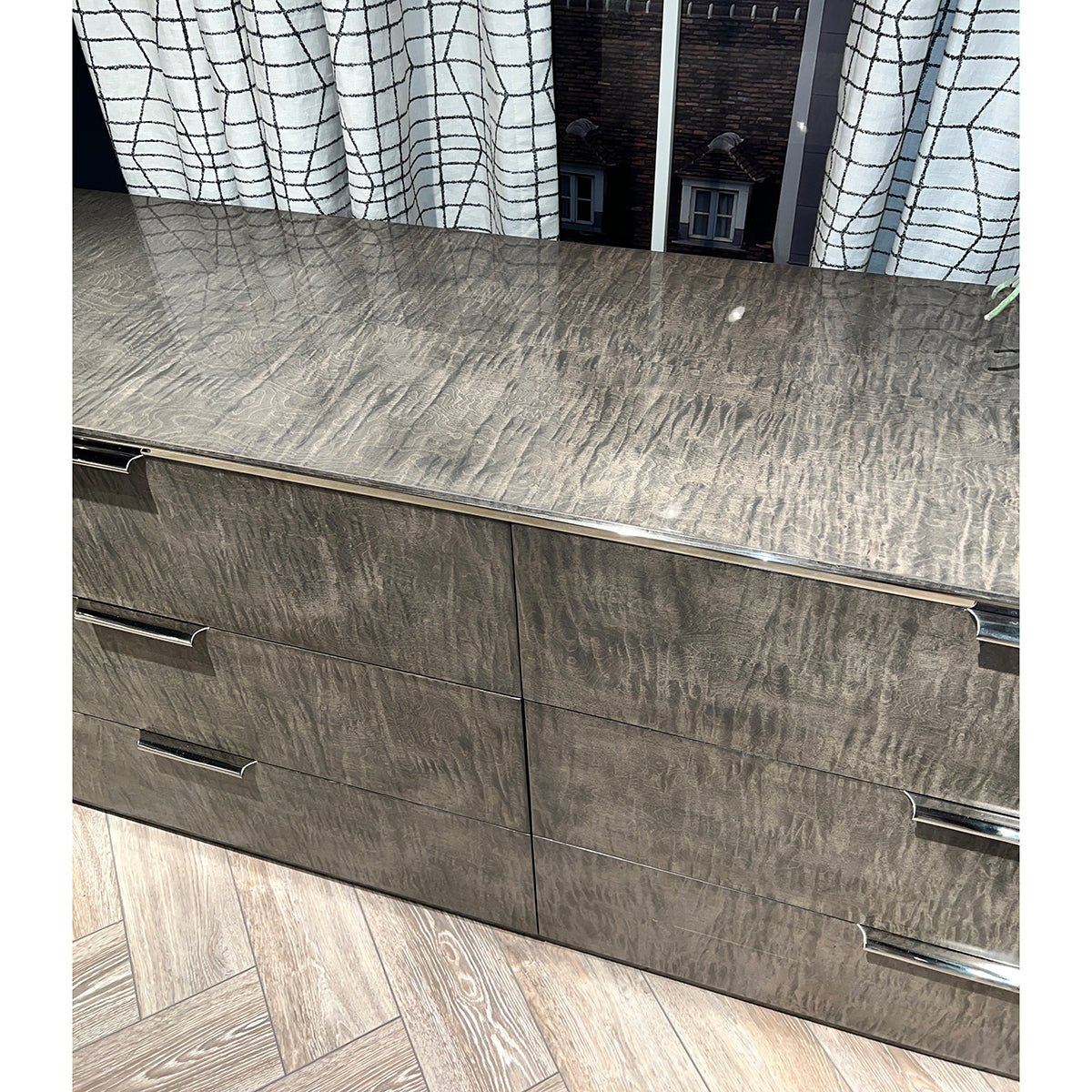 Greyed Art Deco Dresser - English Georgian America