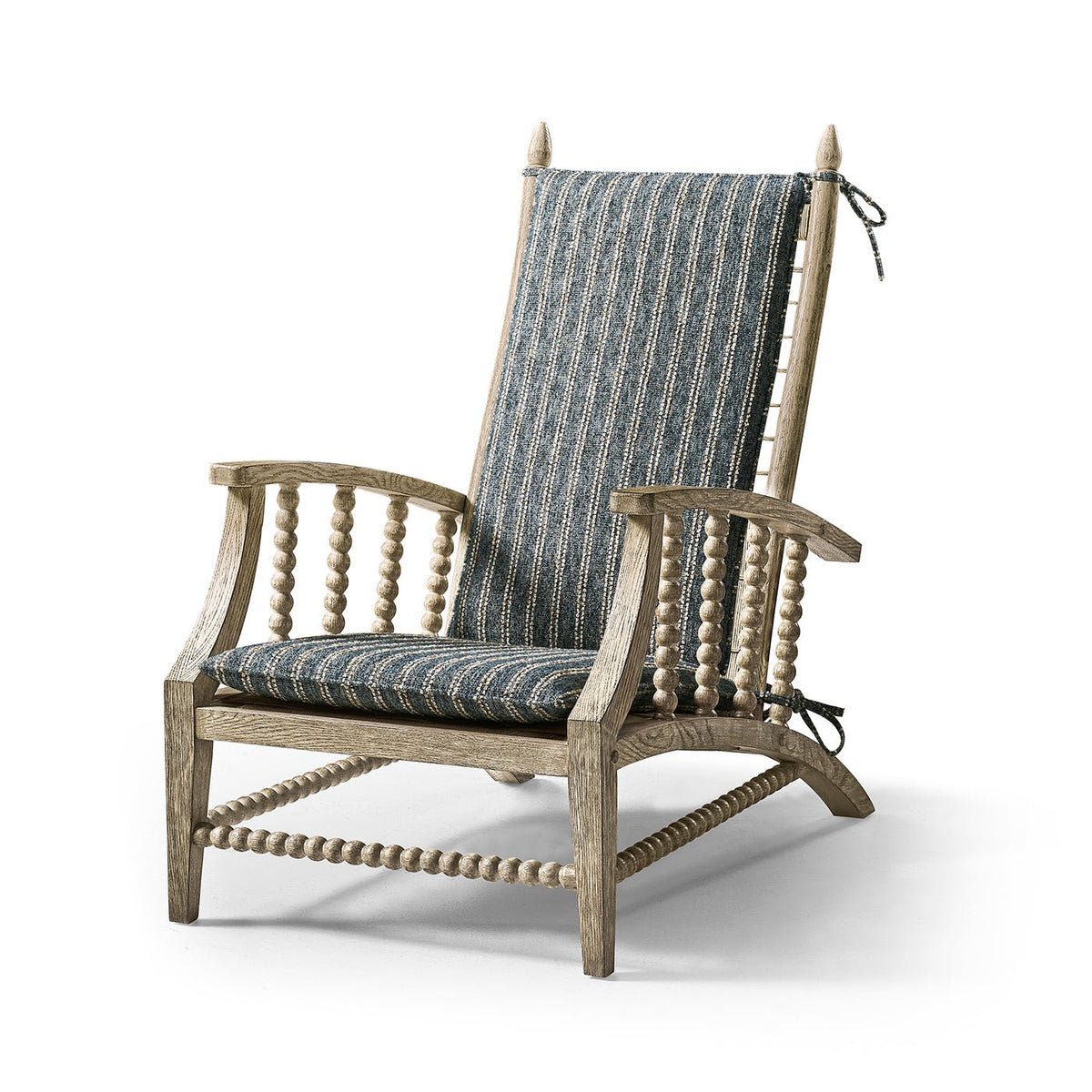 Greyed Oak Country Lounge Chair - English Georgian America