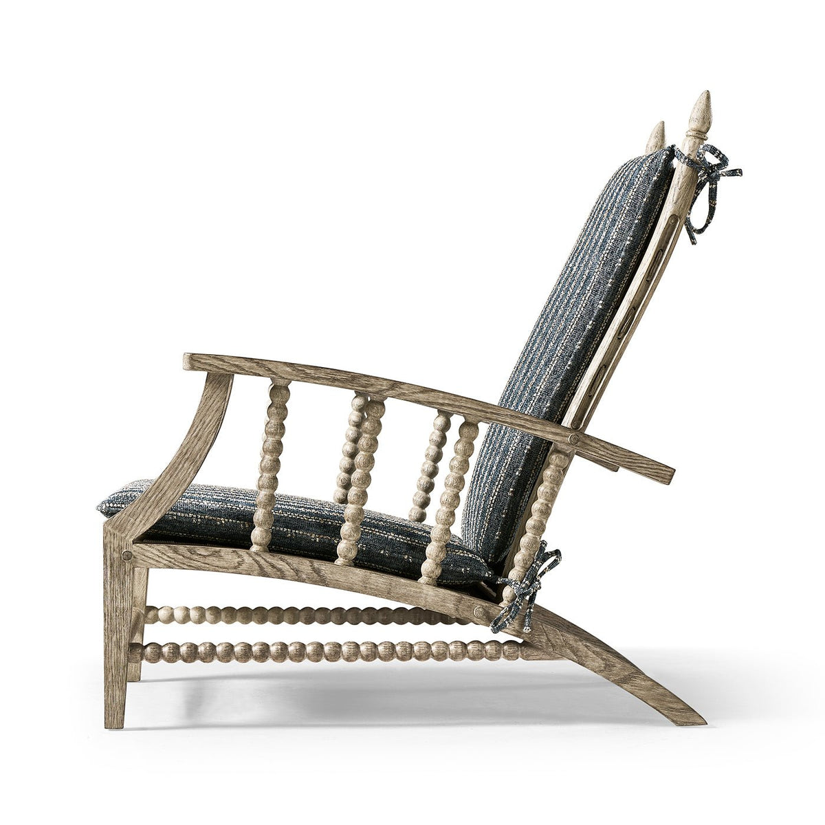 Greyed Oak Country Lounge Chair - English Georgian America
