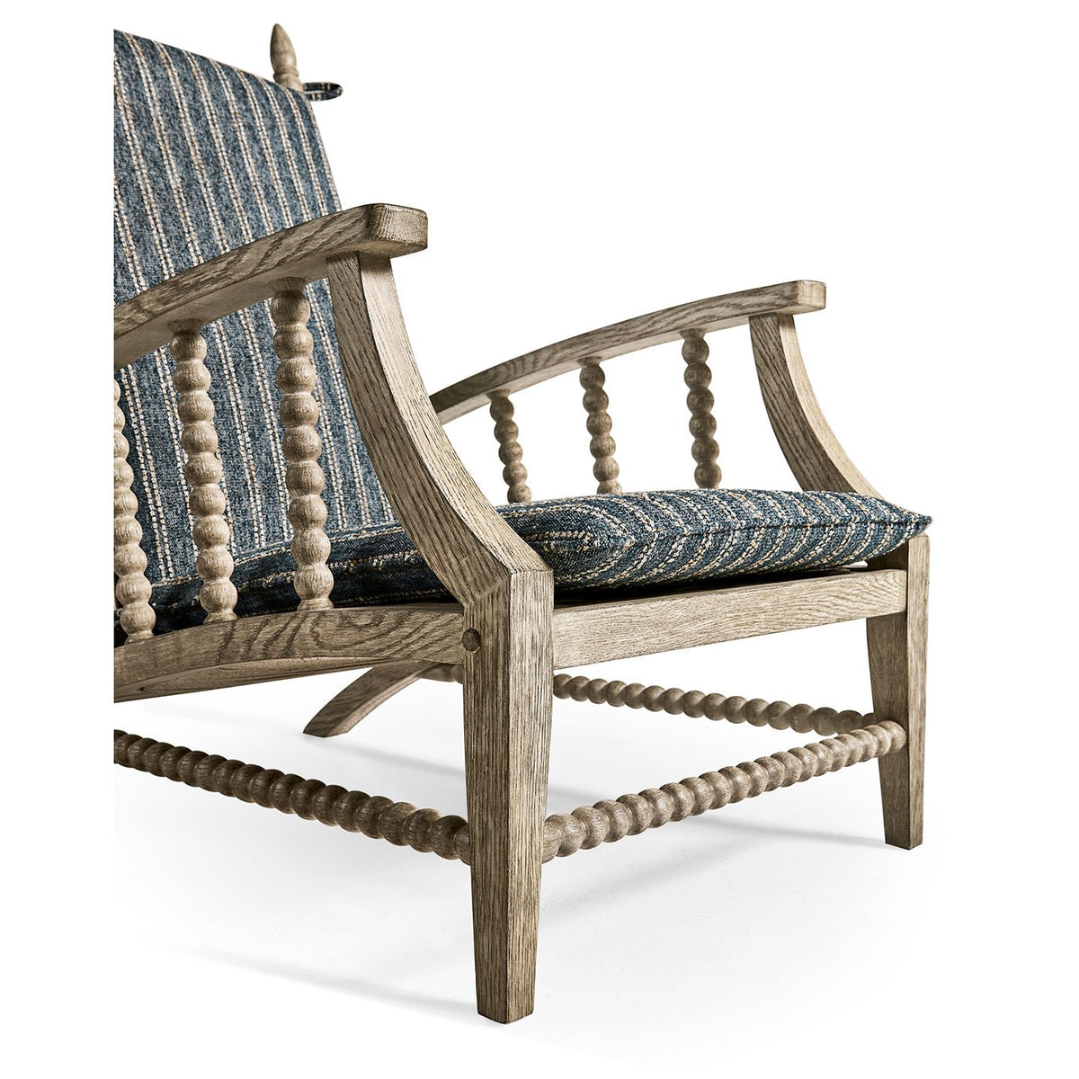 Greyed Oak Country Lounge Chair - English Georgian America