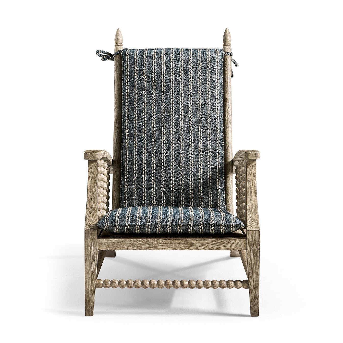 Greyed Oak Country Lounge Chair - English Georgian America