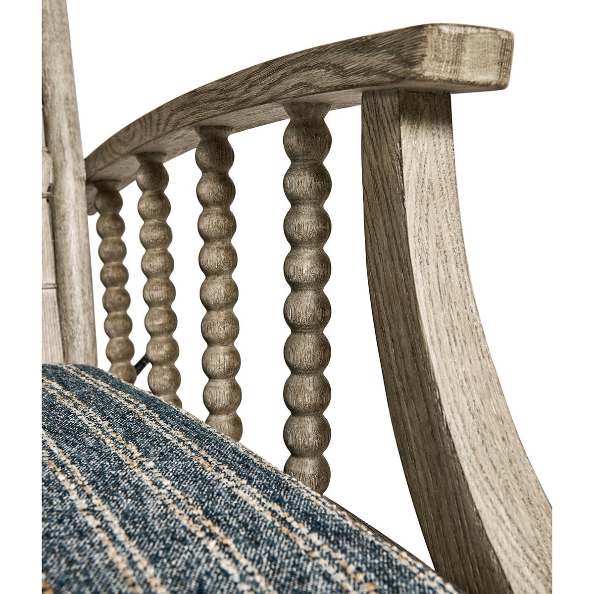 Greyed Oak Country Lounge Chair - English Georgian America