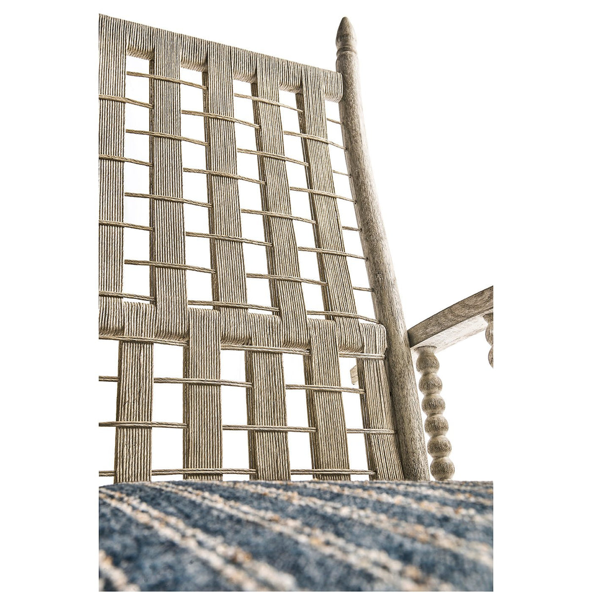 Greyed Oak Country Lounge Chair - English Georgian America