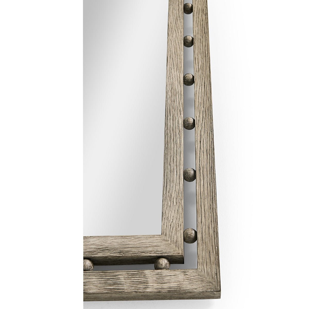 Greyed Oak Mirror - English Georgian America