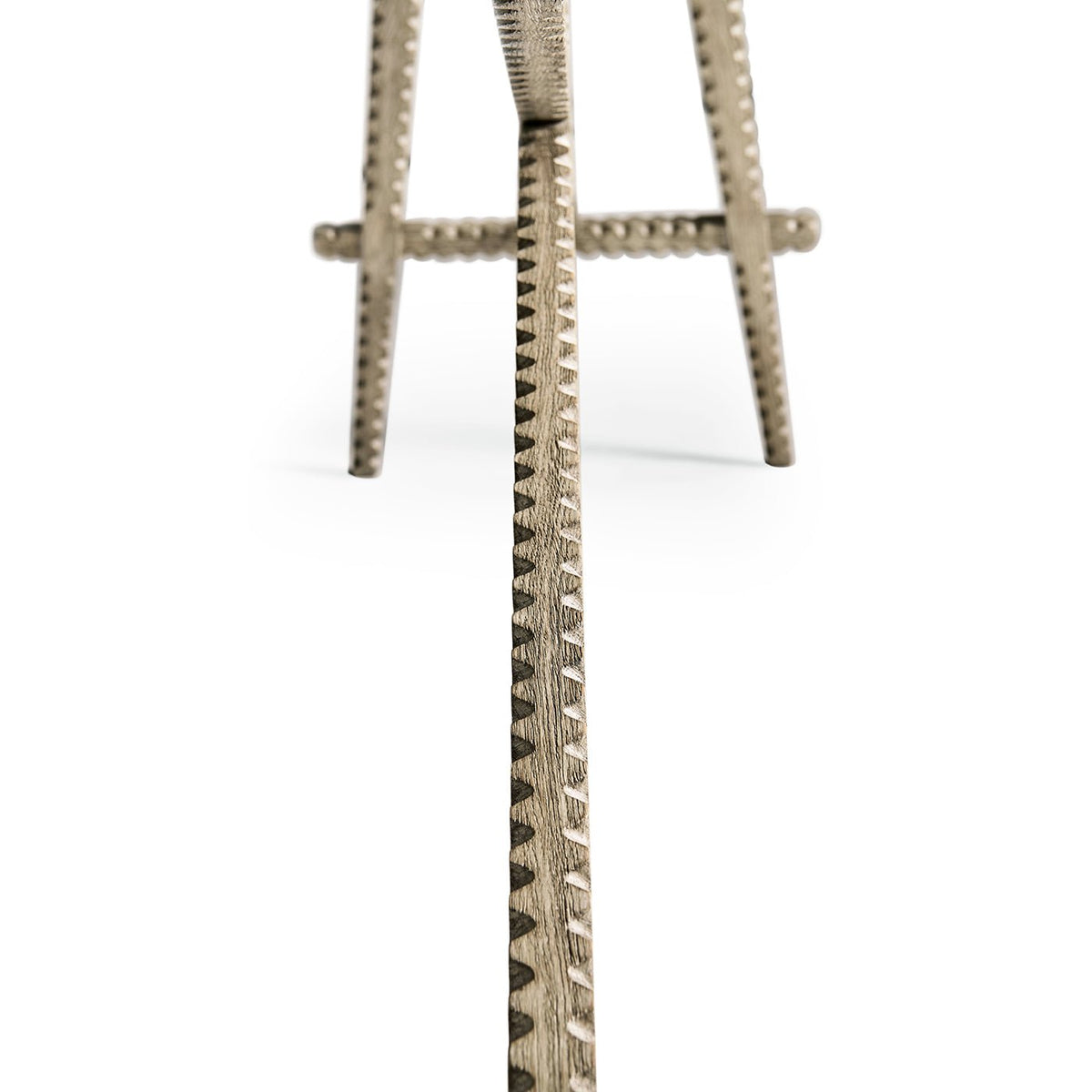 Greyed Oak Rustic Console Table - English Georgian America