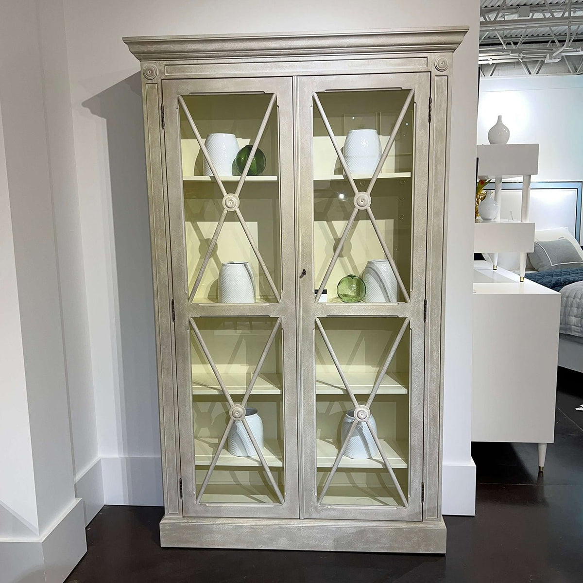Gustavian Display Cabinet - English Georgian America