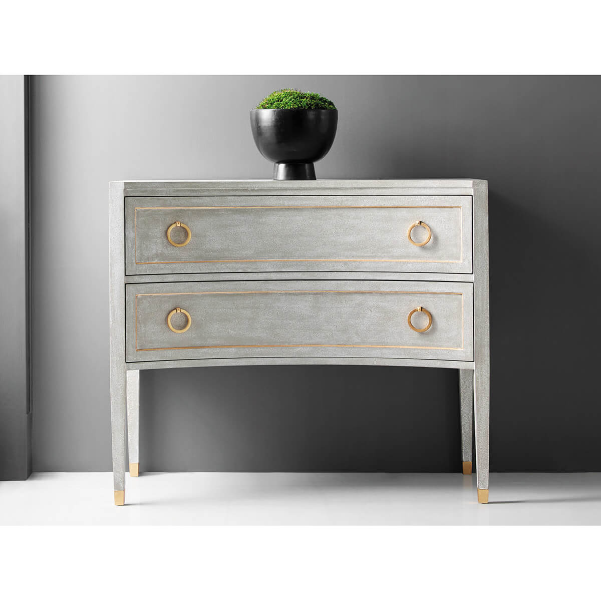 Gustavian Grey Painted Dresser - English Georgian America
