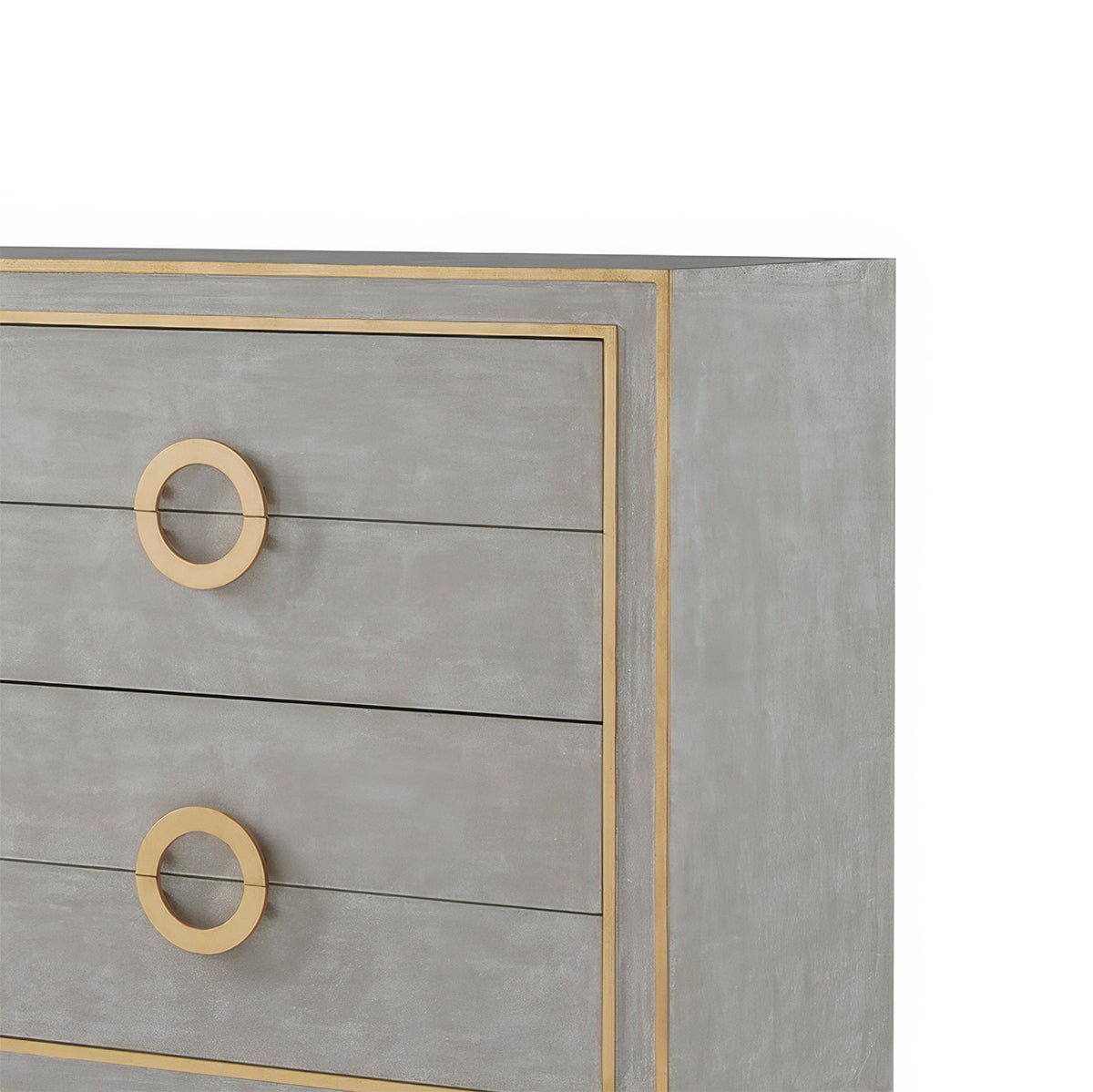 Gustavian Grey Painted Dresser - English Georgian America