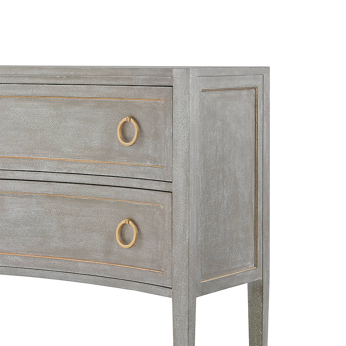 Gustavian Grey Painted Dresser - English Georgian America