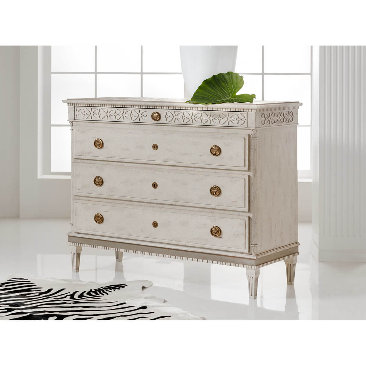 Gustavian Style Swedish Dresser - English Georgian America