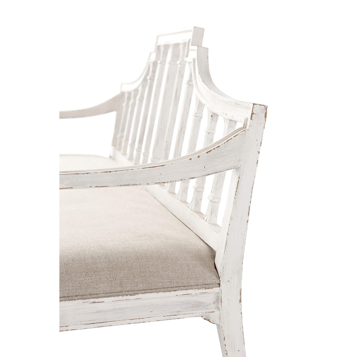 Hepplewhite Style Painted Bench - English Georgian America